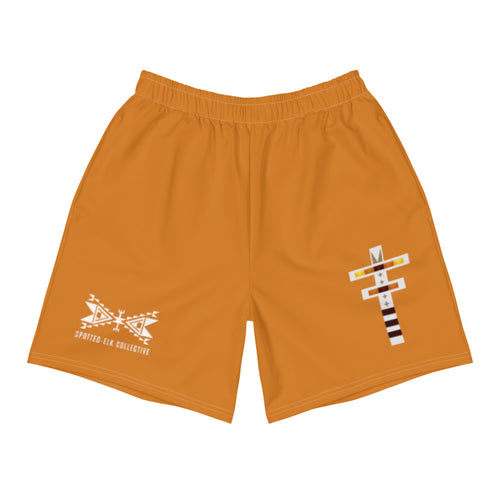 Dragonfly Orange Men's Athletic Long Shorts
