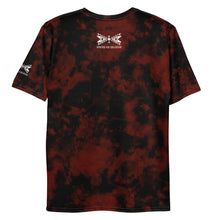 Load image into Gallery viewer, Dragonfly 4 Directions Tie Dye Men&#39;s Tee- Red/Black