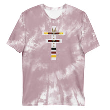 Load image into Gallery viewer, Dragonfly 4 Directions Tie Dye Men&#39;s Tee- Cheyenne Pink