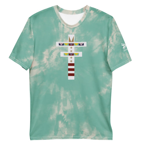 Dragonfly Sacred Tie Dye Men's Tee- Mint