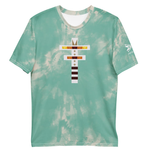 Dragonfly Fire Tie Dye Men's Tee- Mint