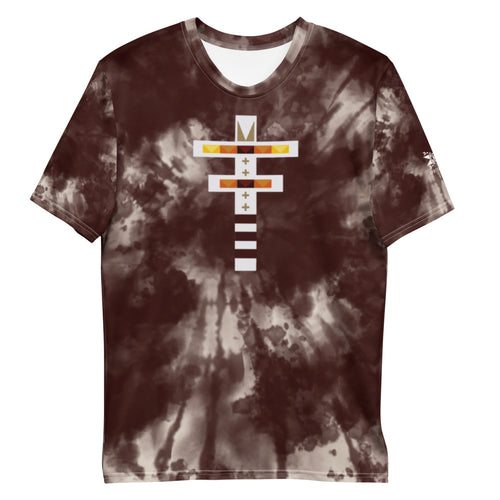 Dragonfly Fire Tie Dye Men's Tee-Maroon
