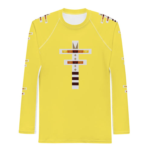 Dragonfly Fire Yellow Men's Rash Guard