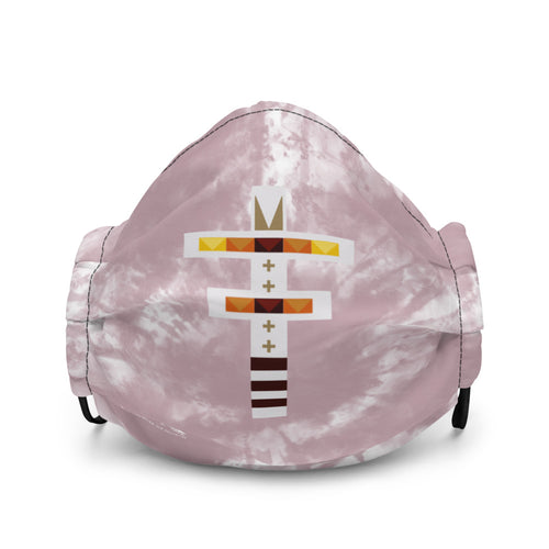 Dragonfly Fire Tie Dye Premium Face Mask- Cheyenne Pink