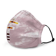 Load image into Gallery viewer, Dragonfly Fire Tie Dye Premium Face Mask- Cheyenne Pink