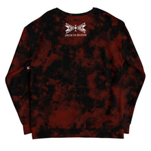 Load image into Gallery viewer, Dragonfly 4 Directions Tie Dye Unisex Sweatshirt- Red/Black