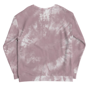 Dragonfly 4 Directions Tie Dye Unisex Sweatshirt- Cheyenne Pink
