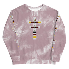 Load image into Gallery viewer, Dragonfly 4 Directions Tie Dye Unisex Sweatshirt- Cheyenne Pink