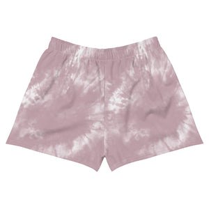 Dragonfly Fire Tie Dye Women's Athletic Shorts- Cheyenne Pink