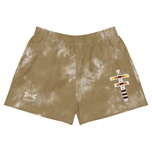 Dragonfly Fire Tie Dye Women's Athletic Shorts- Hide