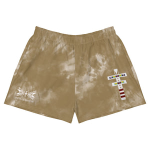 Dragonfly Sacred Tie Dye Women's Athletic Shorts- Hide