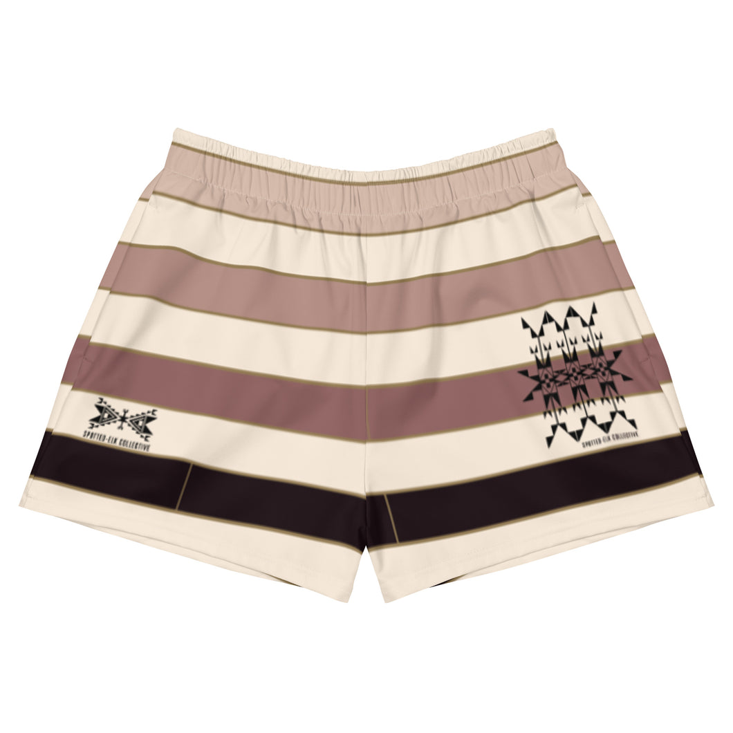 Chekpa Stripes Mauve Women’s Shorts