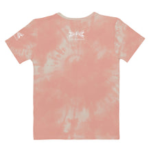 Load image into Gallery viewer, Dragonfly Power Tie Dye Women&#39;s Tee- Peach