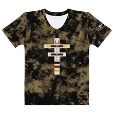 Load image into Gallery viewer, Dragonfly 4 Directions Tie Dye Women&#39;s Tee- Black/Brown