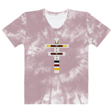 Load image into Gallery viewer, Dragonfly 4 Directions Tie Dye Women&#39;s Tee- Cheyenne Pink