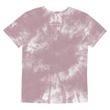 Load image into Gallery viewer, Dragonfly 4 Directions Tie Dye Youth Crew Tee- Cheyenne Pink