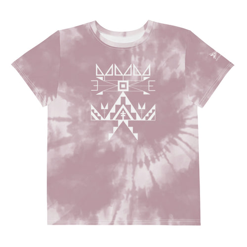 Youth Cheyenne Pink Tie Dye Crew Tee