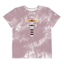 Load image into Gallery viewer, Dragonfly Fire Tie Dye Youth Tee-Cheyenne Pink
