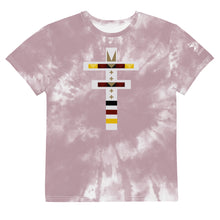 Load image into Gallery viewer, Dragonfly 4 Directions Tie Dye Youth Crew Tee- Cheyenne Pink