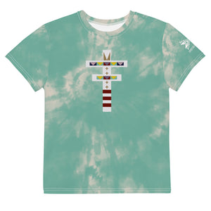 Dragonfly Sacred Tie Dye Youth Tee- Mint