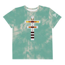 Load image into Gallery viewer, Dragonfly Fire Tie Dye Youth Tee- Mint