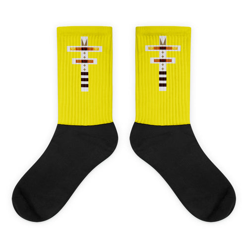Dragonfly Fire Yellow Socks