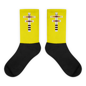 Dragonfly Fire Yellow Socks