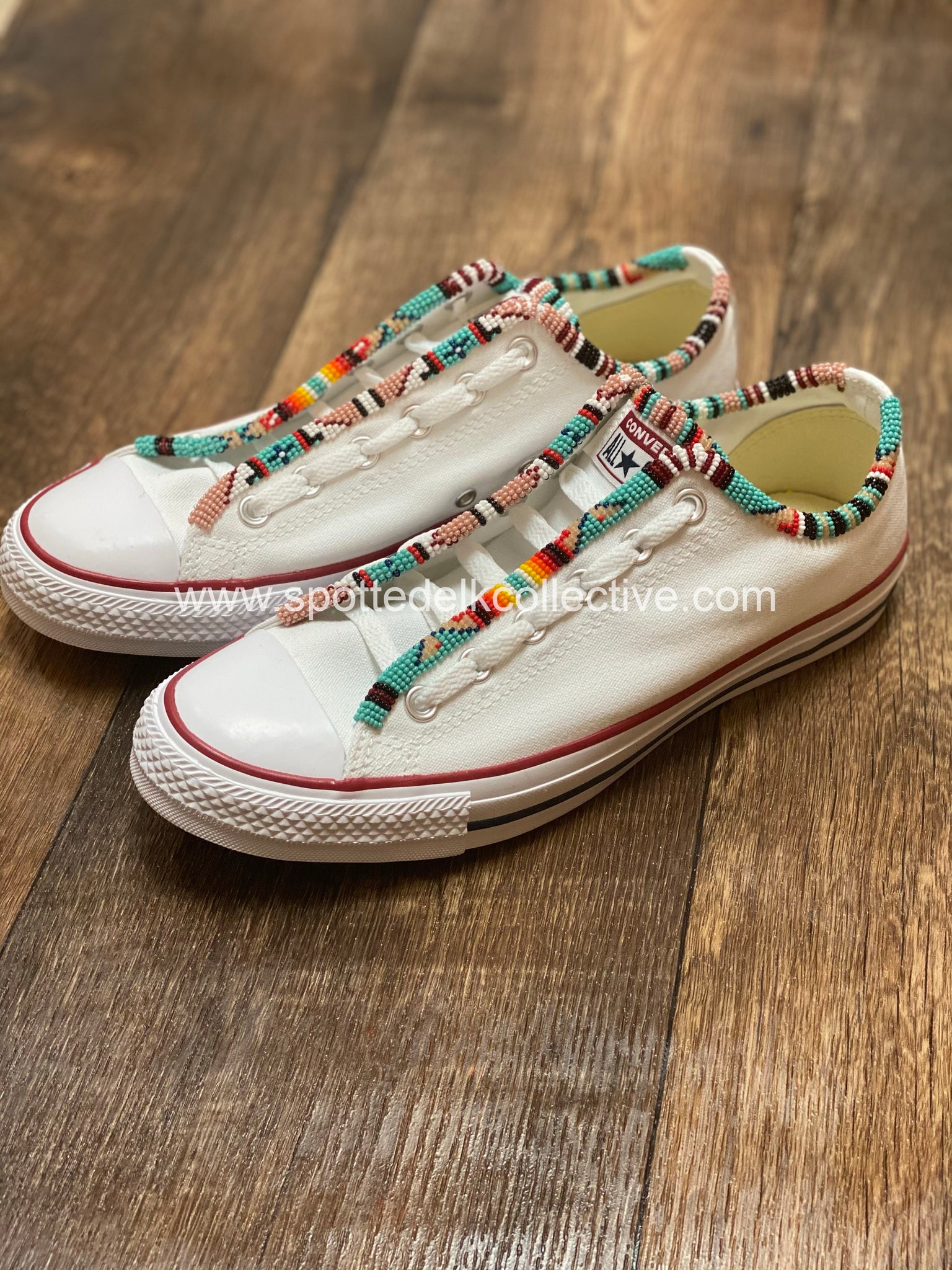 Custom Beaded Chuck Taylors- Original Style – Spotted-Elk Collective